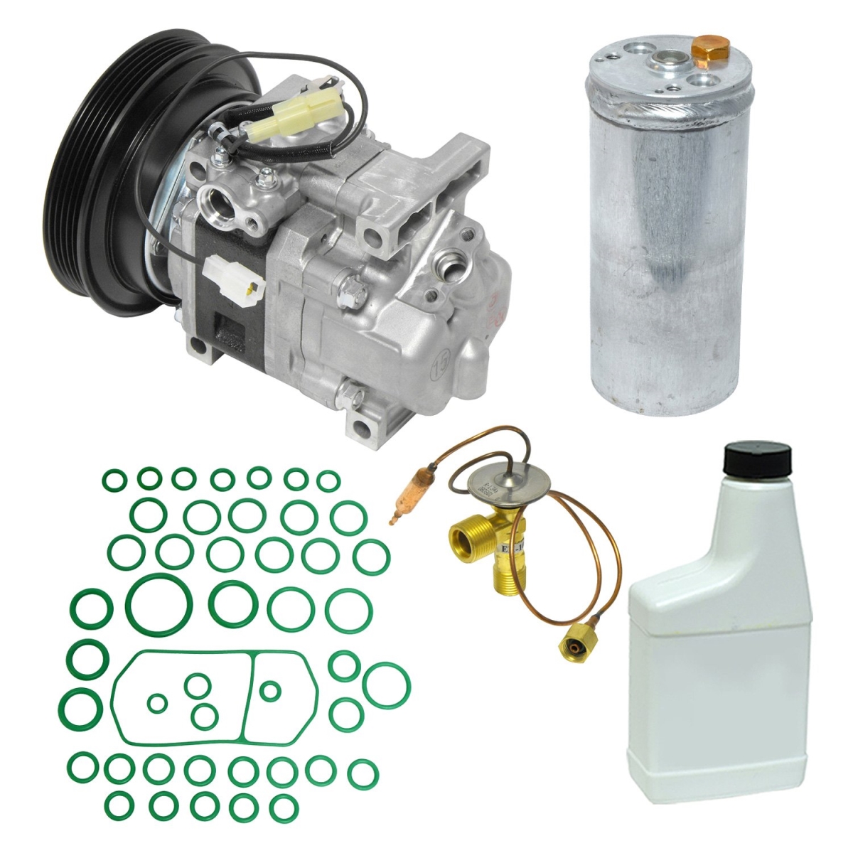 KT5076 Air Conditioners Compressor & Component Kit for 2002-2003 Mazda Protege5