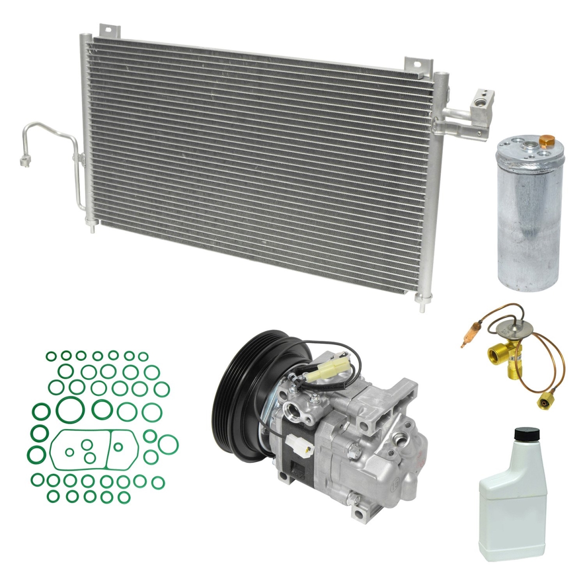 KT5076A Air Conditioners Compressor & Component Kit for 2002 Mazda Protege