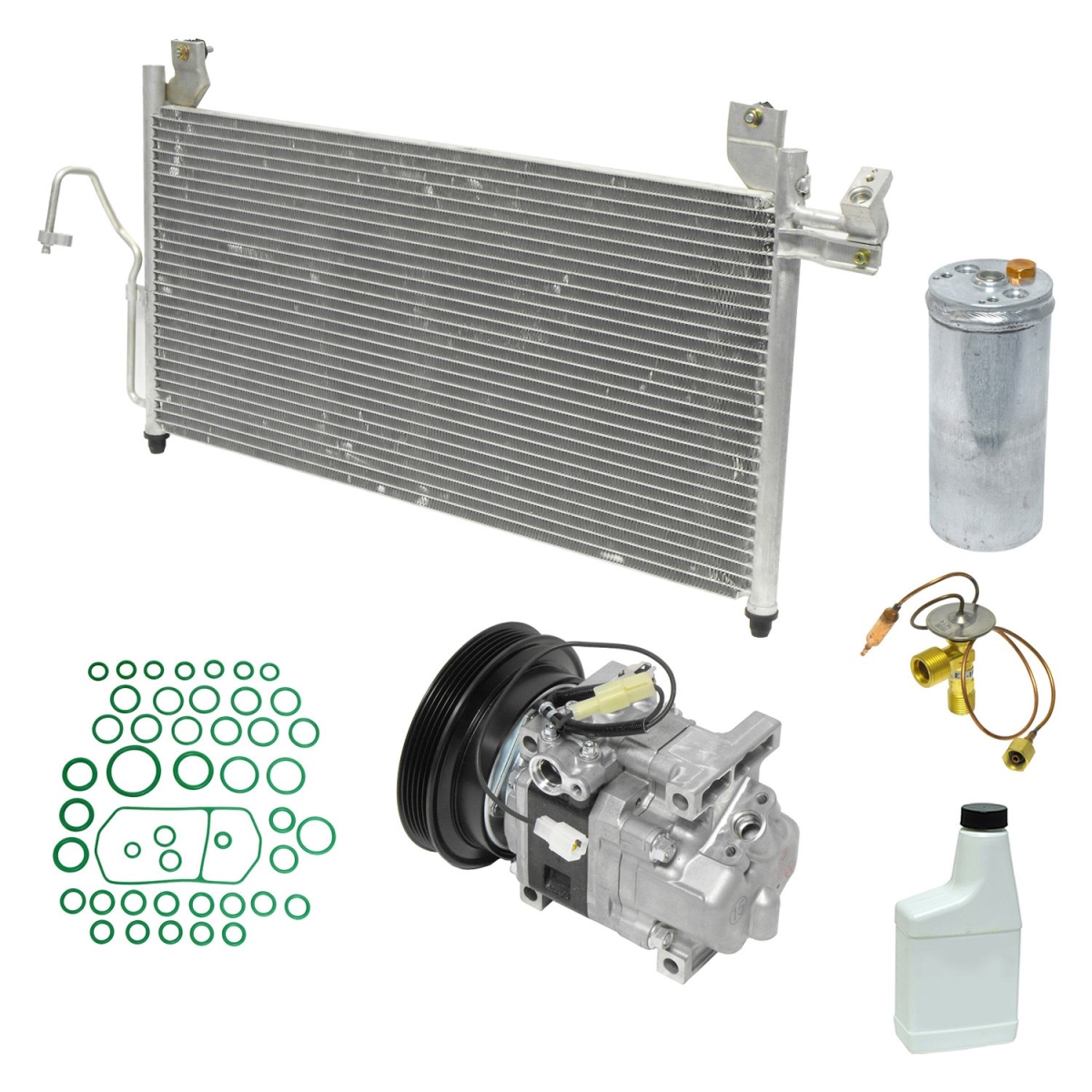 KT5076B Air Conditioners Compressor & Component Kit for 2002-2003 Mazda Protege5 Base