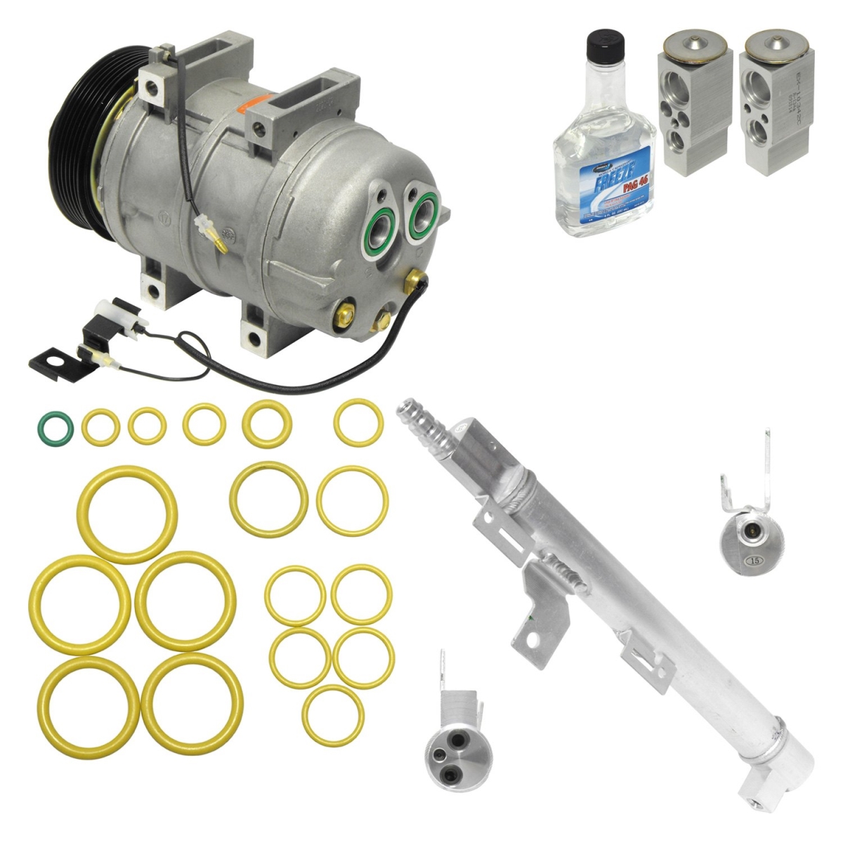 KT2042 Air Conditioners Compressor & Component Kit for 2005-2006 Volvo XC90