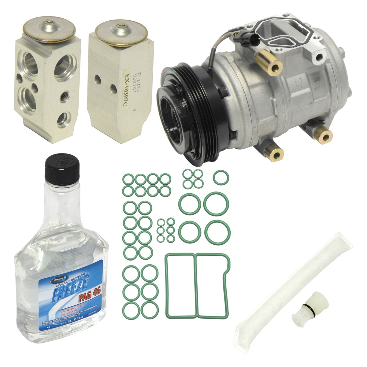 KT3755 Air Conditioners Compressor & Component Kit for 2005-2006 Kia Spectra5