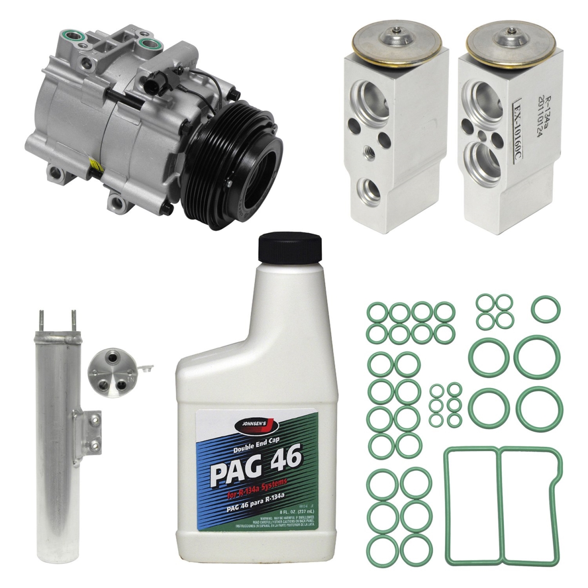 KT2141 Air Conditioners Compressor & Component Kit for 2002 Kia Sedona