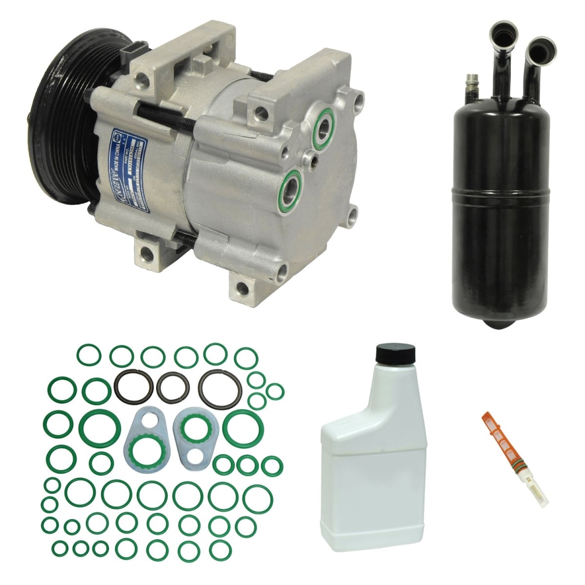 KT1650 Air Conditioners Compressor & Component Kit for 2005-2006 Ford Mustang Base