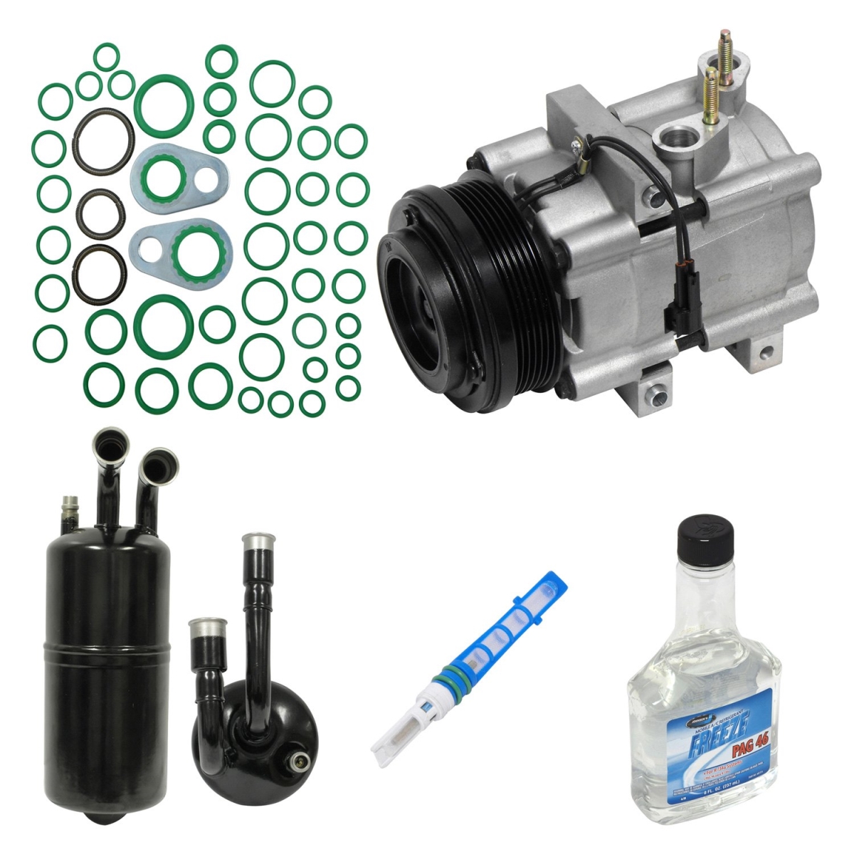 KT2199 Air Conditioners Compressor & Component Kit for 2008-2009 Ford Mustang