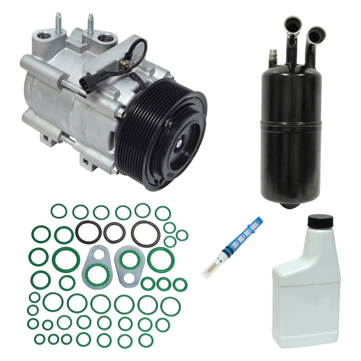 KT2190 Air Conditioners Compressor & Component Kit for 2007-2009 Ford Mustang