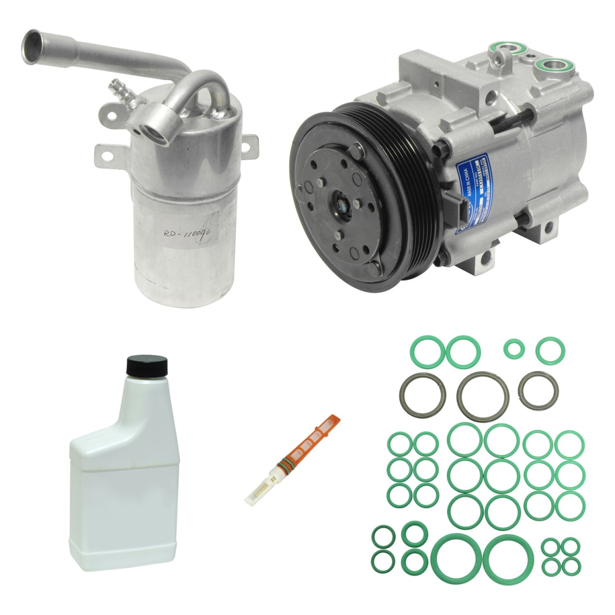 KT4150 Air Conditioners Compressor & Component Kit for 2003-2004 Ford Focus