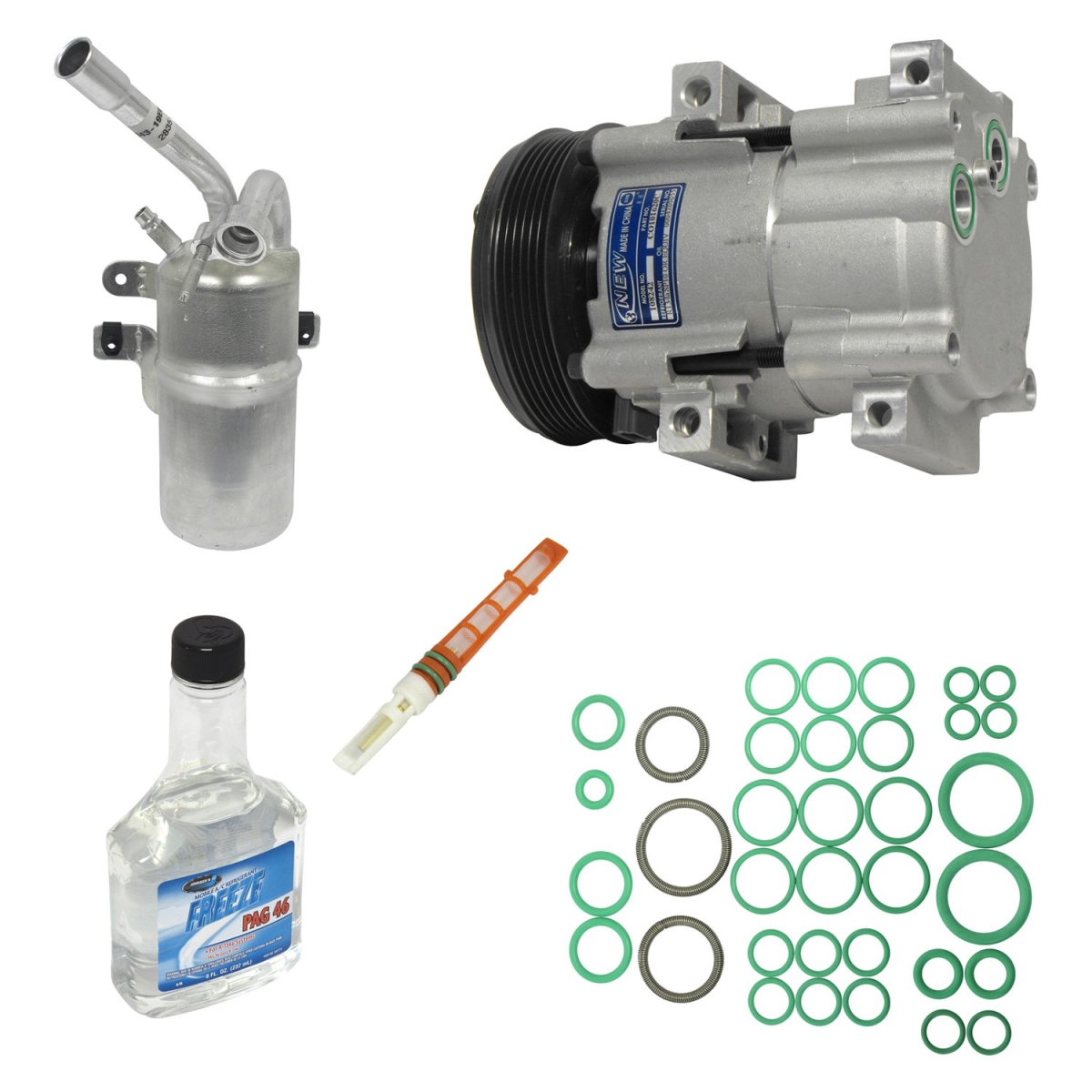 KT1618 Air Conditioners Compressor & Component Kit for 2003-2004 Ford Focus