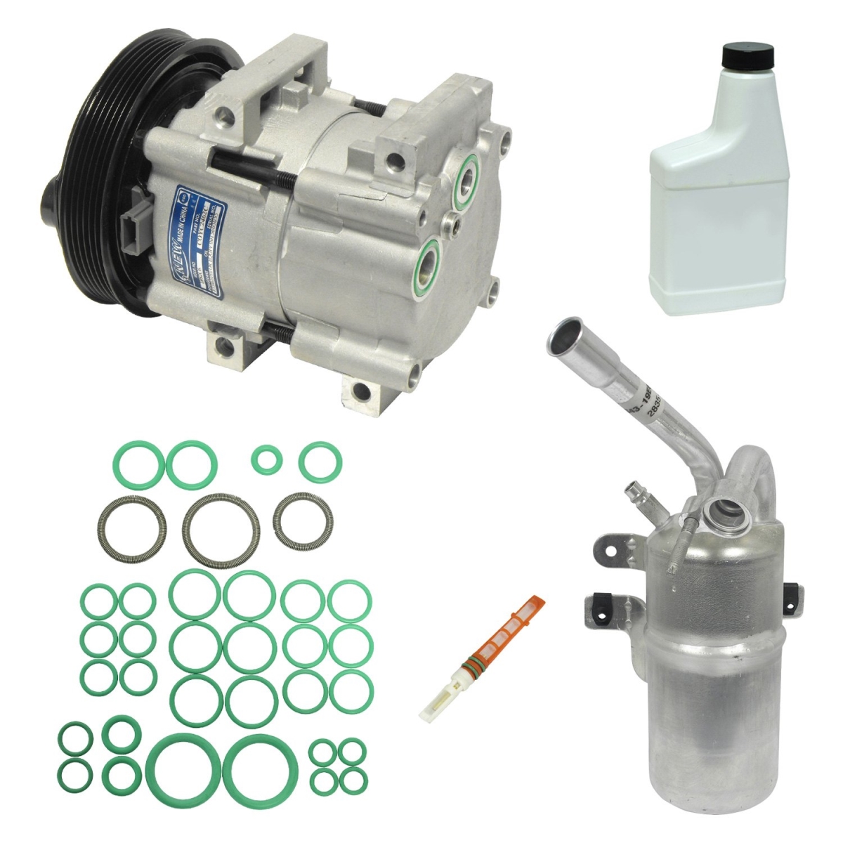 KT1602 Air Conditioners Compressor & Component Kit for 2000-2002 Ford Focus