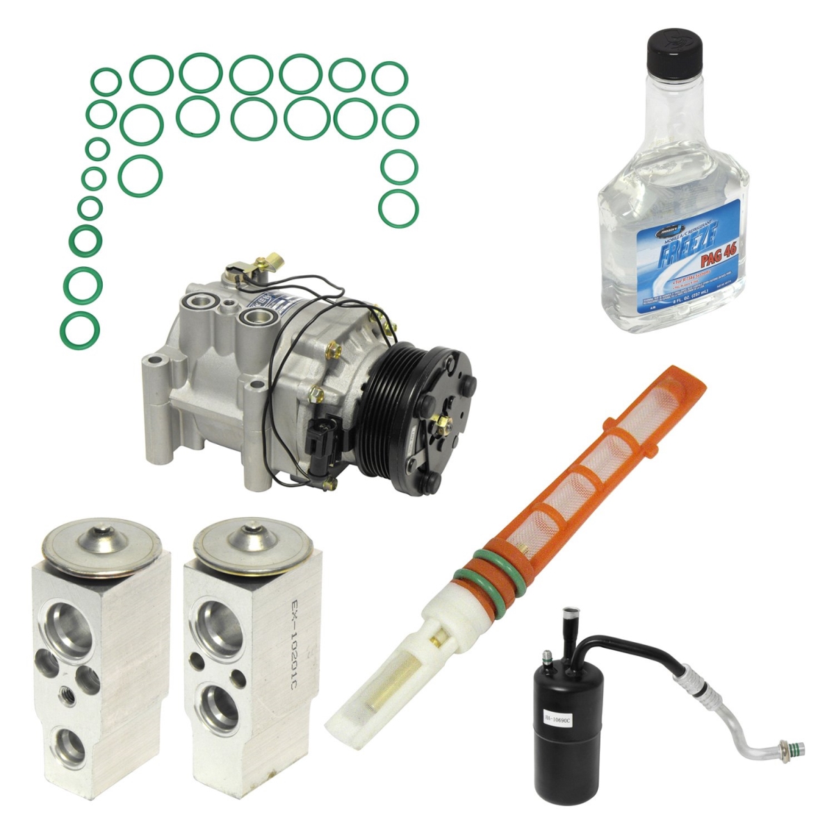 KT2026 Air Conditioners Compressor & Component Kit for 2005-2007 Ford Escape
