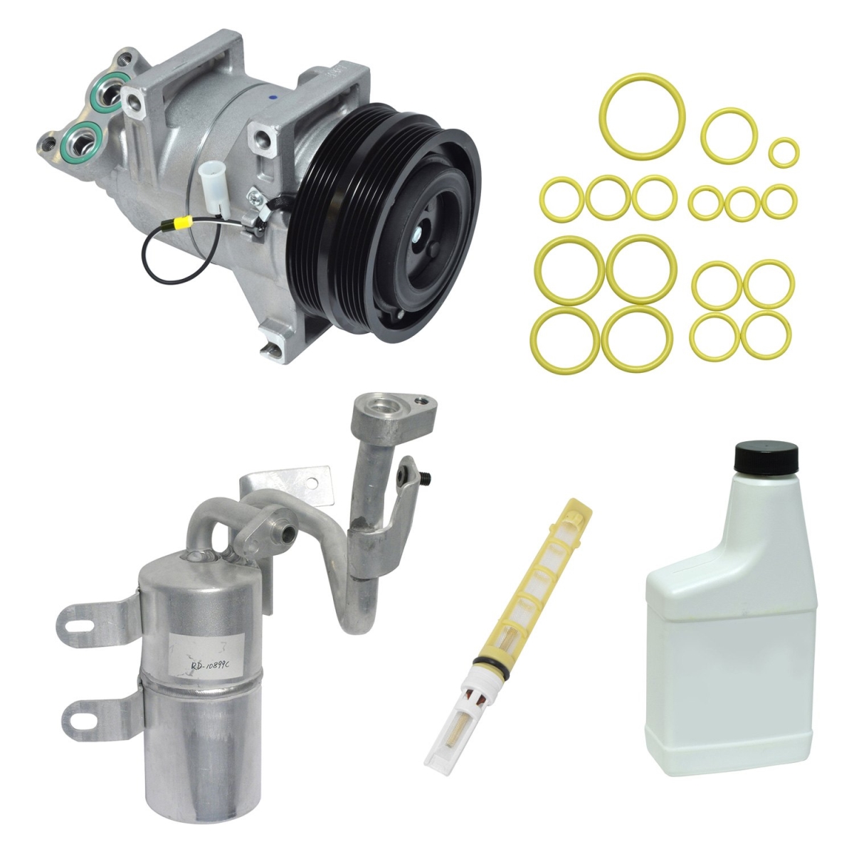 KT1434 Air Conditioners Compressor & Component Kit for 2006-2007 Volvo C70