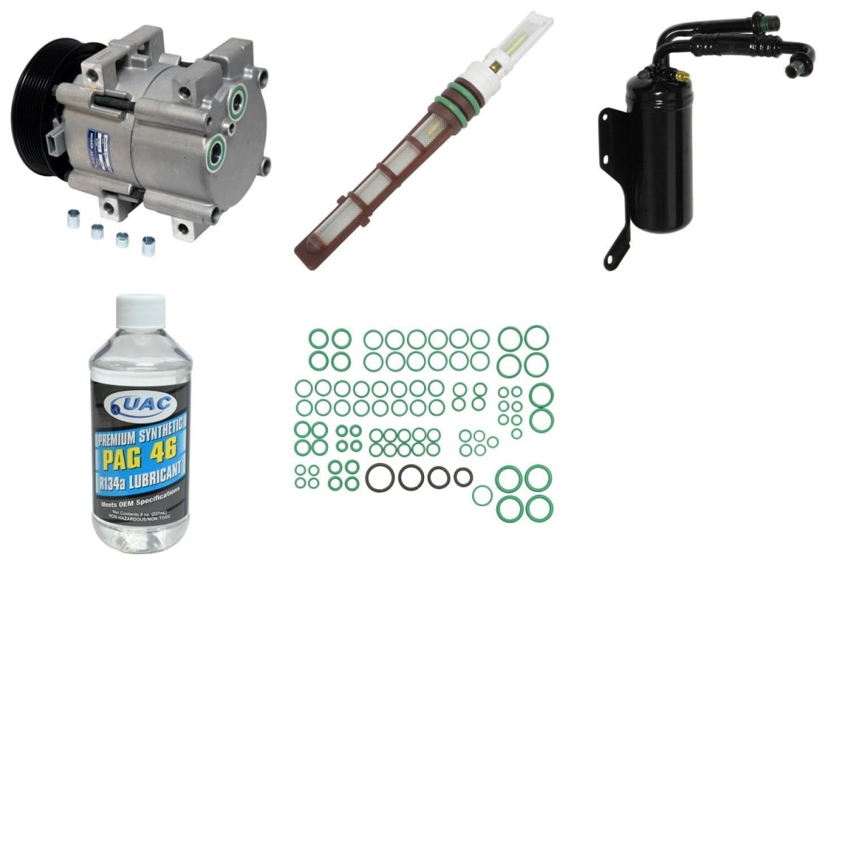 KT4128 Compressor & Component Kit for 1994-1996 Ford E350 Econoline Club Wagon