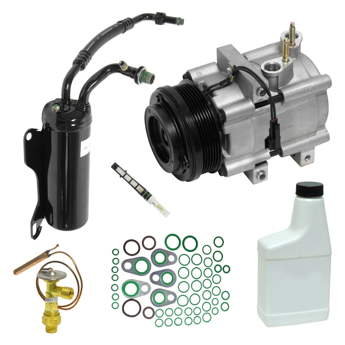KT2211 Air Conditioners Compressor & Component Kit for 2008 Ford E-150
