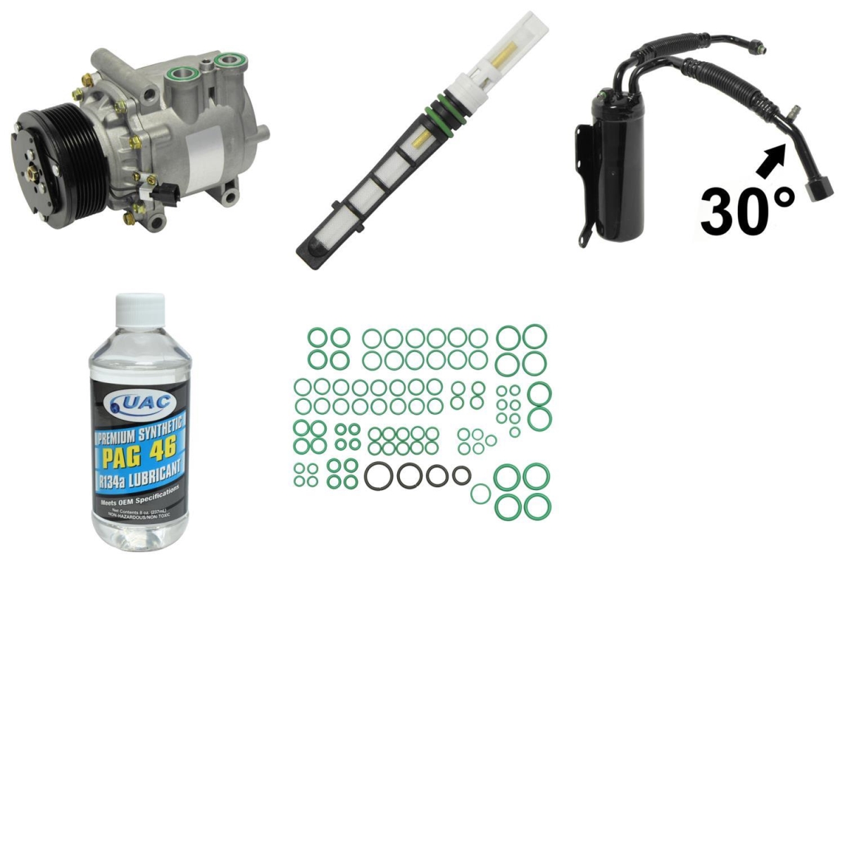 KT1706 Compressor & Component Kit for 2002-2003 Ford E550 Econoline Super Duty