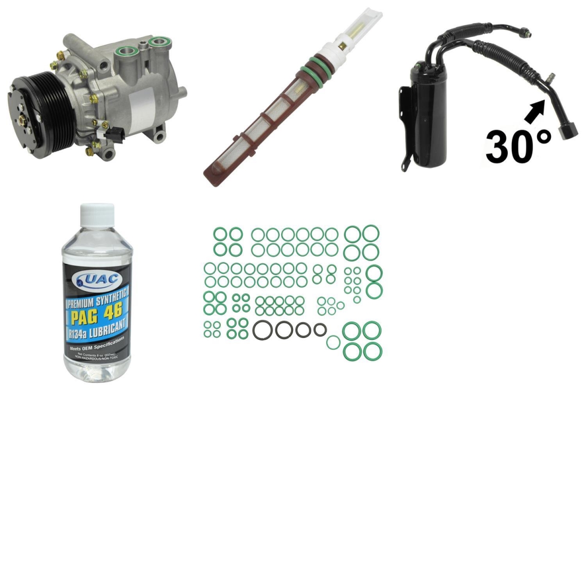 KT1707 Compressor & Component Kit for 2001 Ford E350 Econoline Club Wagon