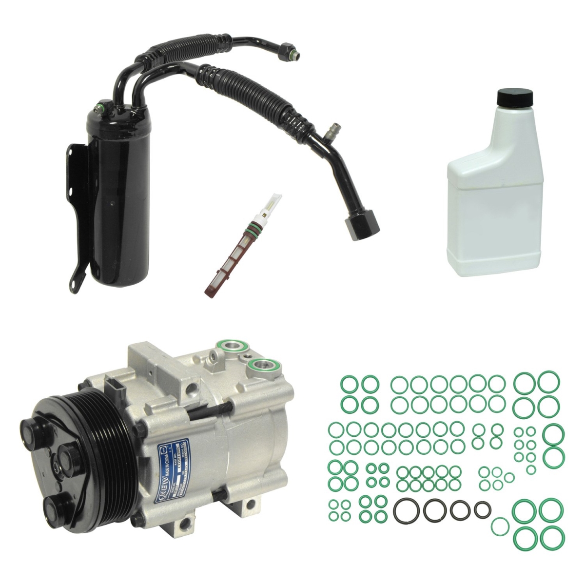 KT1555 Air Conditioners Compressor & Component Kit for 1997 Ford E-150 Econoline