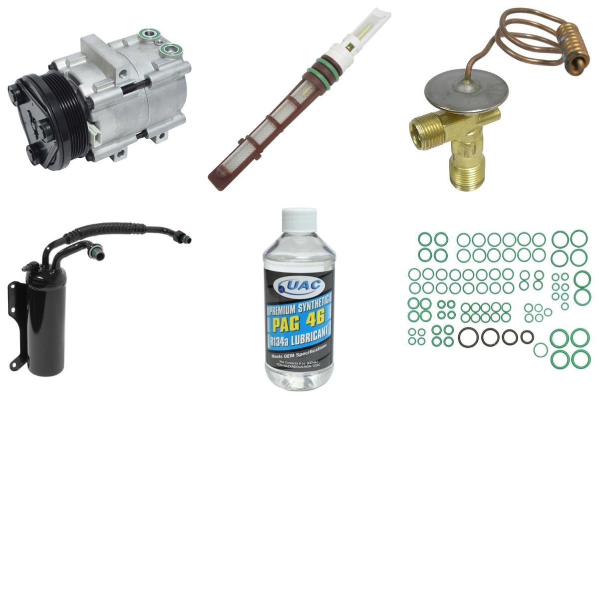 KT1544 Compressor & Component Kit for 1997-2001 Ford E150 Econoline Club Wagon