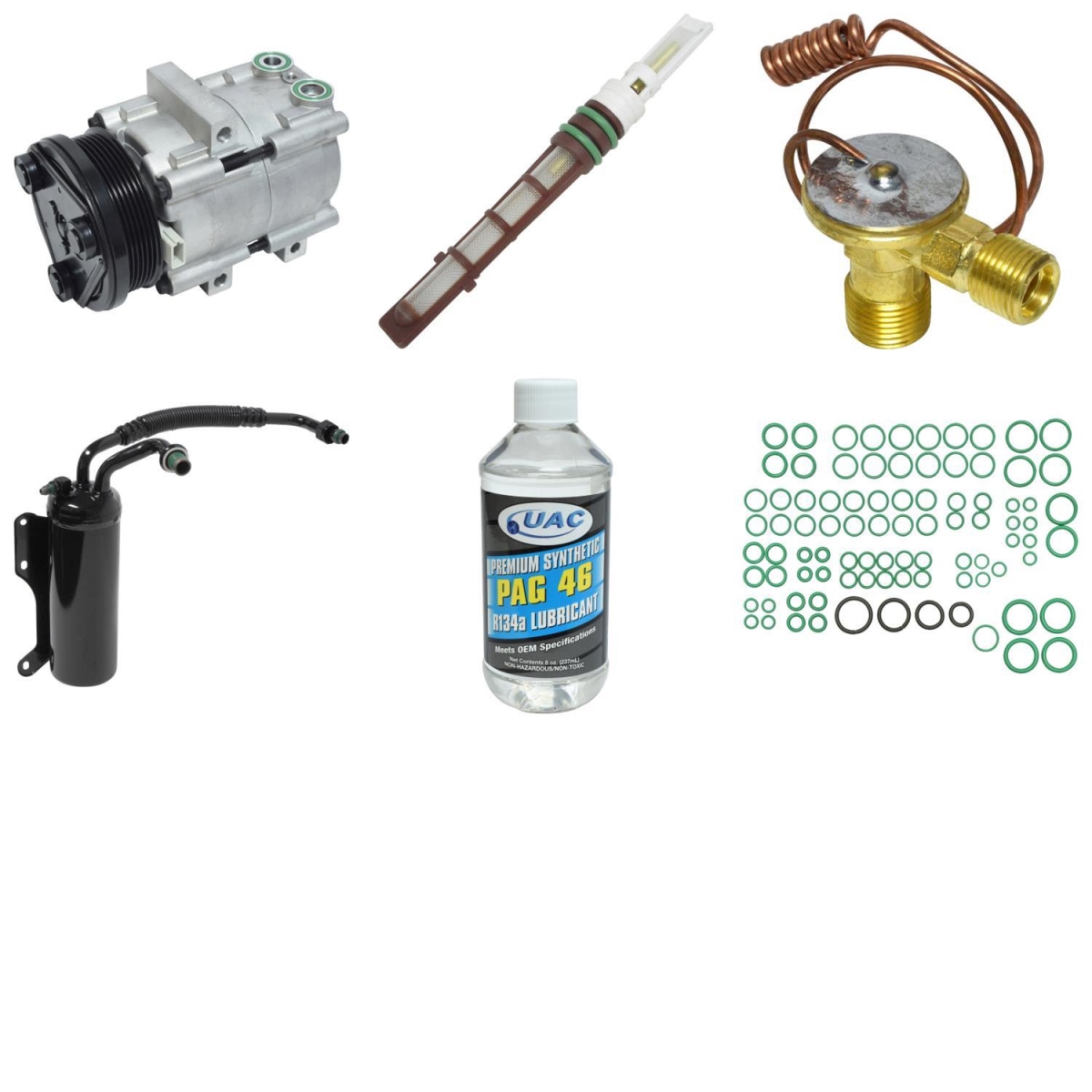 KT1545 Compressor & Component Kit for 1997-2001 Ford E250 Econoline