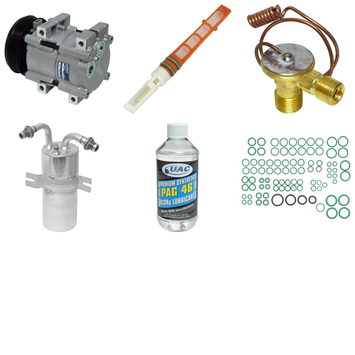 KT1287 Compressor & Component Kit for 1990-1991 Ford E150 Econoline Club Wagon