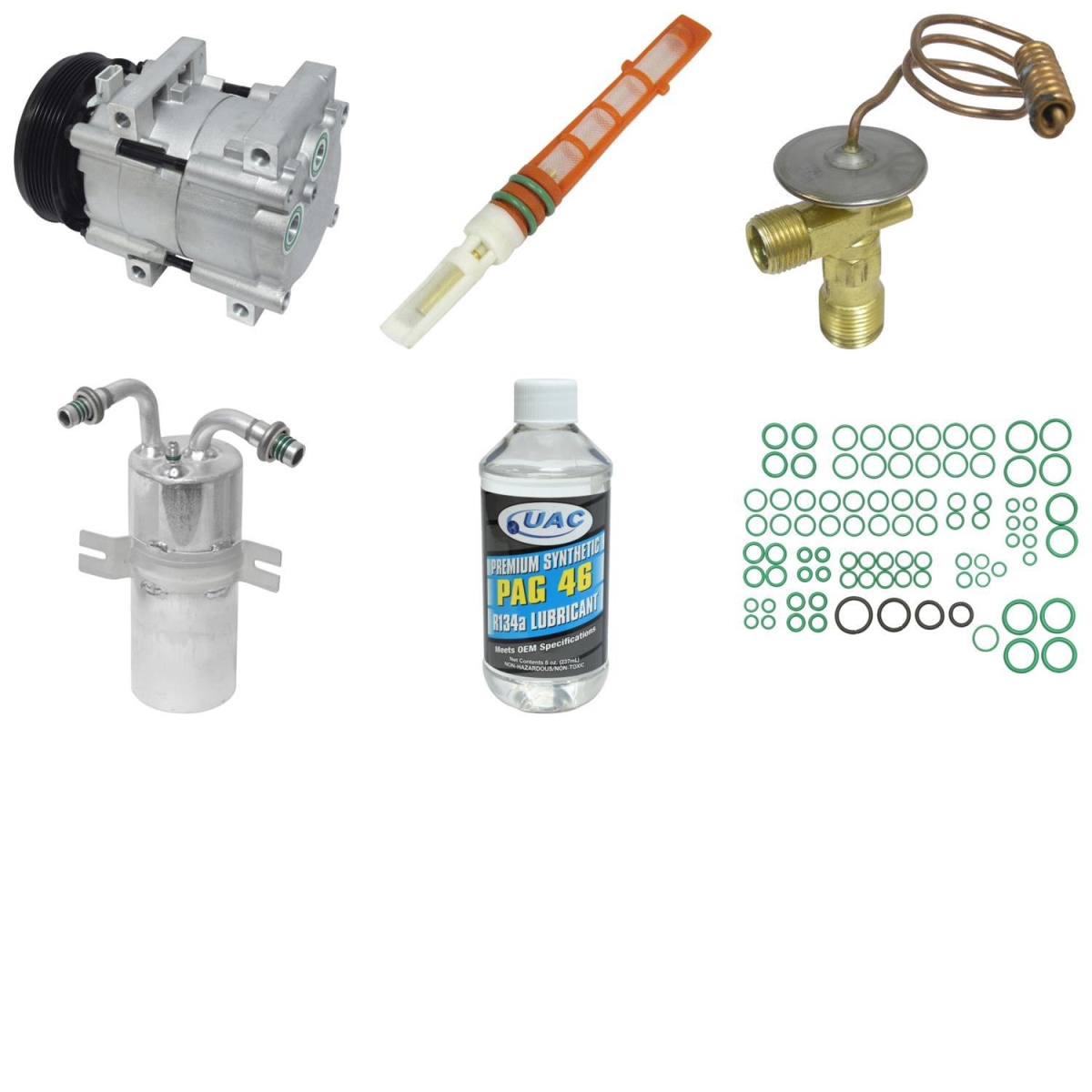 KT1350 Compressor & Component Kit for 1989 Ford E150 Econoline Club Wagon