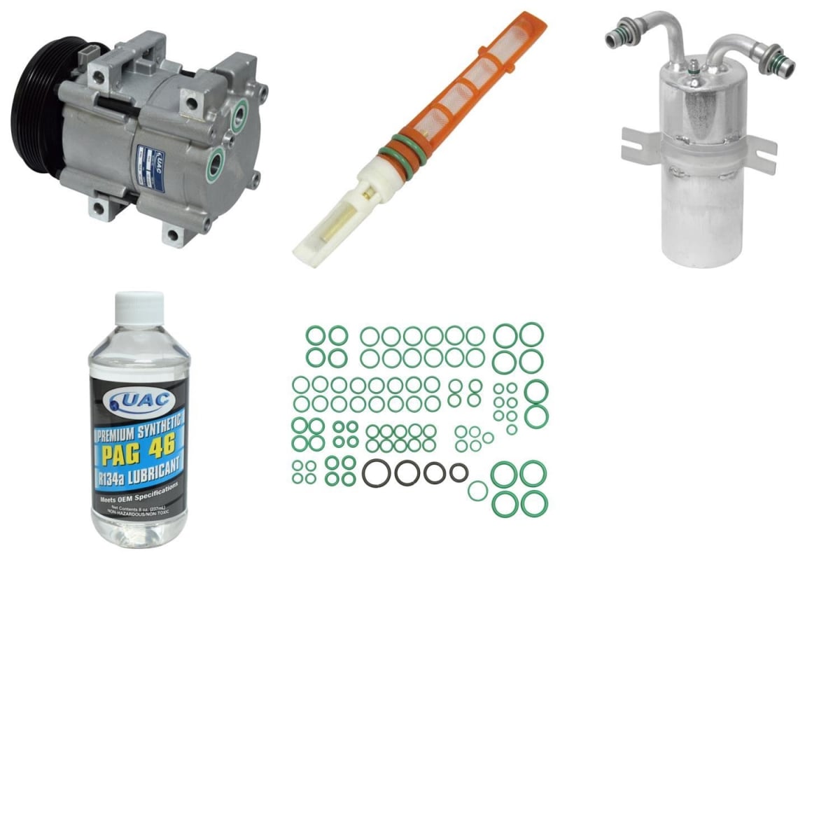 KT1283 Compressor & Component Kit for 1990-1991 Ford E150 Econoline Club Wagon