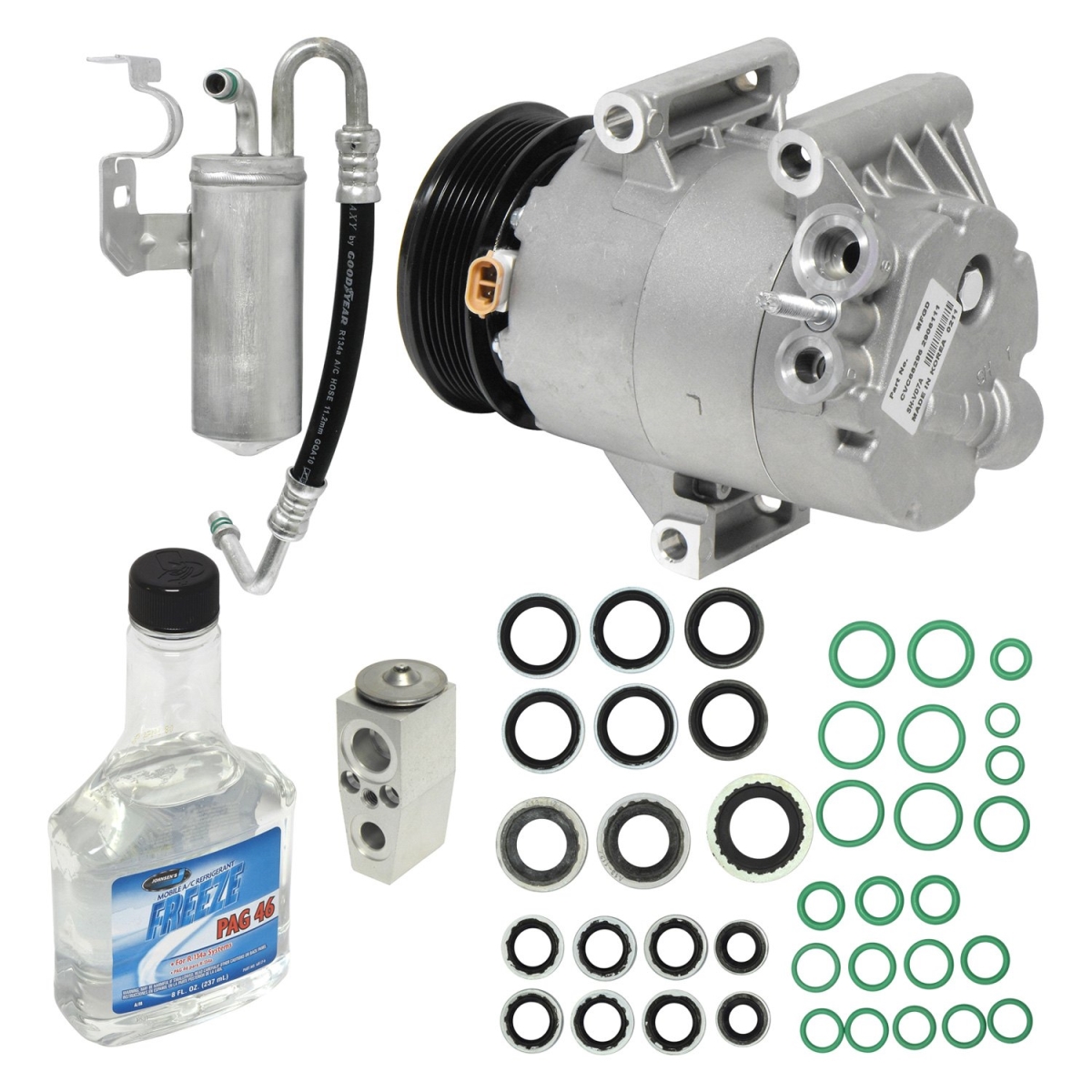 KT1787 Air Conditioners Compressor & Component Kit for 2004-2005 Chevrolet Impala Base
