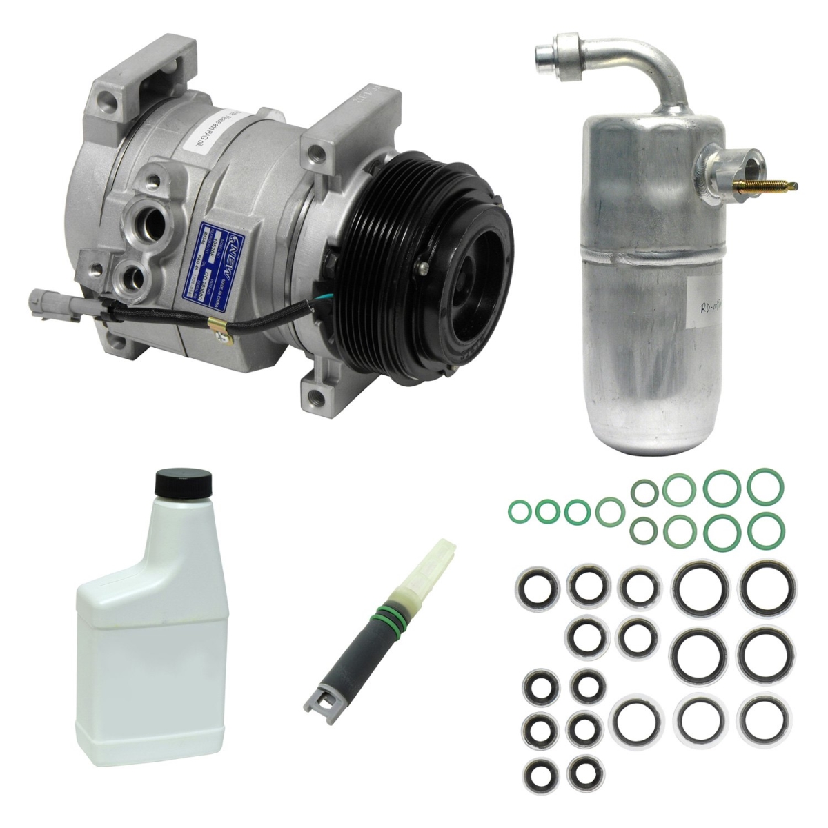 KT3998 Air Conditioners Compressor & Component Kit for 2007-2010 Chevrolet Silverado 2500 HD