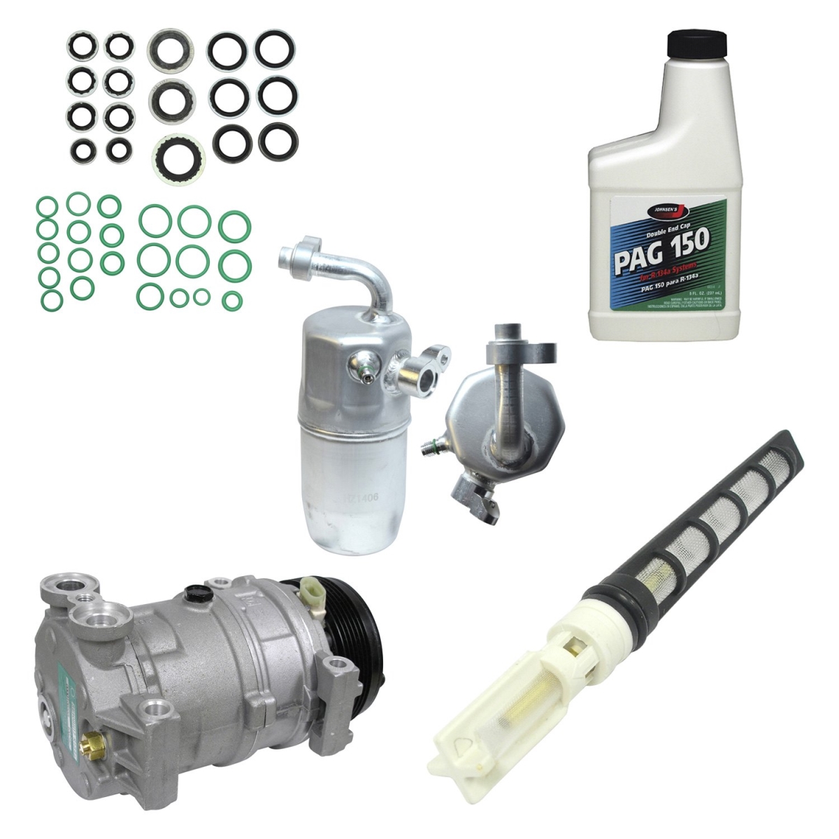 KT3222 Air Conditioners Compressor & Component Kit for 2002 Chevrolet Silverado 2500 HD