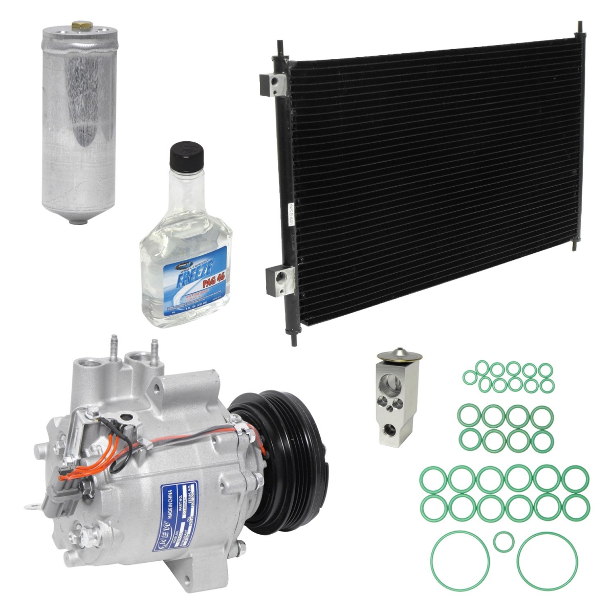 KT4169A Air Conditioners Compressor & Component Kit for 2003-2005 Honda Civic Hybrid
