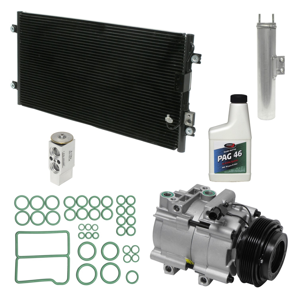KT2141A Air Conditioners Compressor & Component Kit for 2002 Kia Sedona