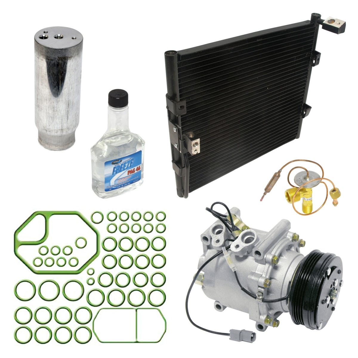 KT4101A Air Conditioners Compressor & Component Kit for 1994-1995 Honda Civic