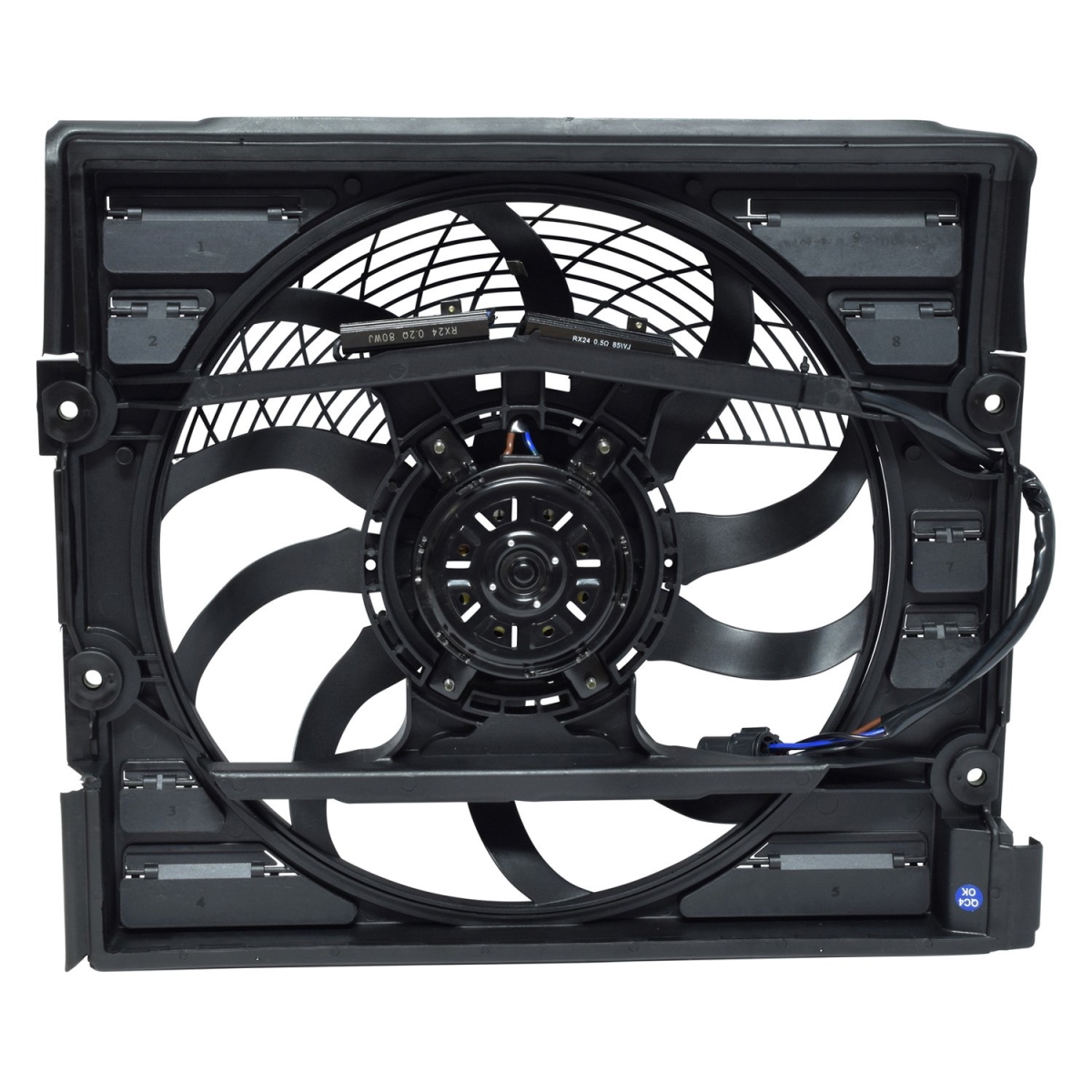 FA50453C Condenser & Radiator Fan Assembly for 1997-1998 BMW 740I