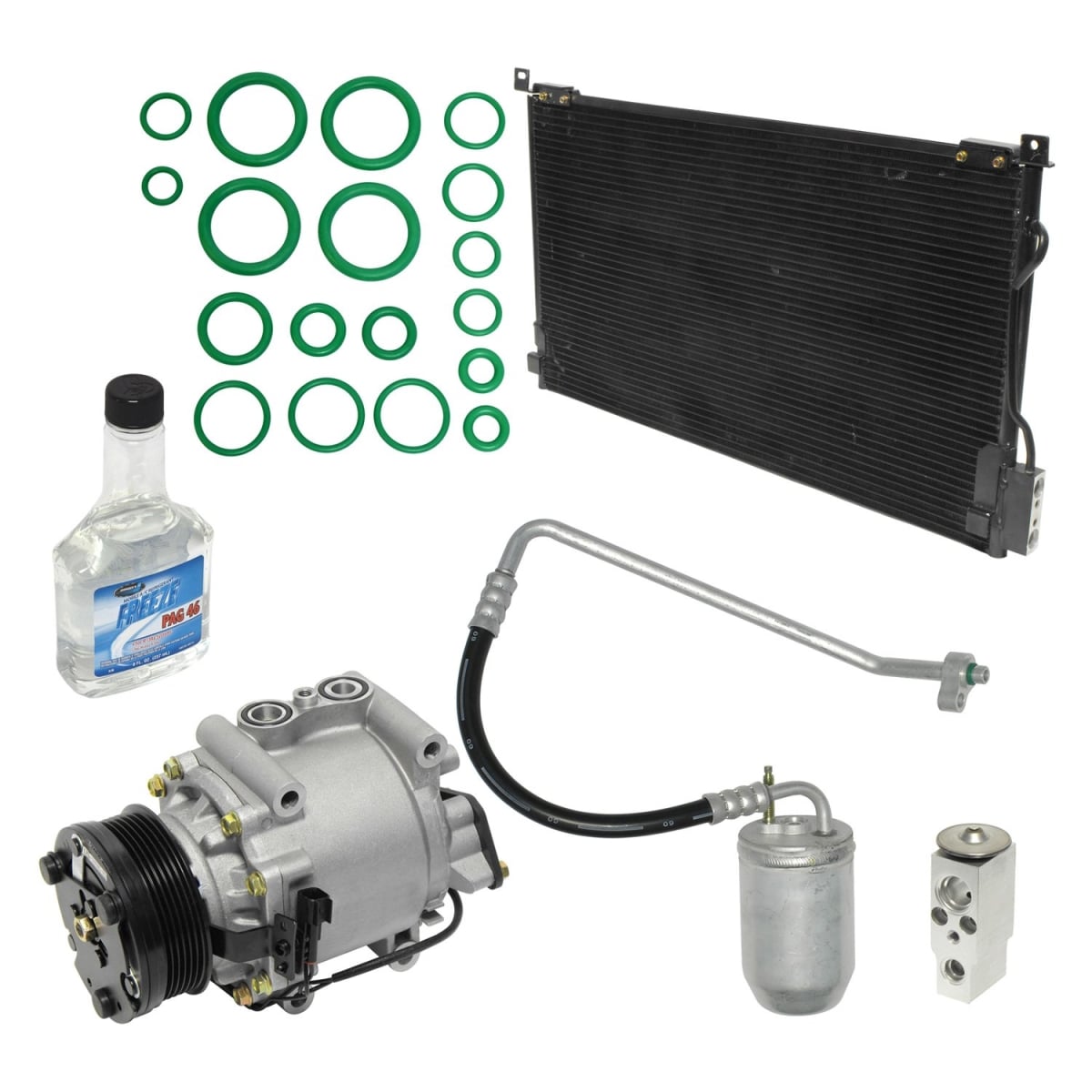 KT2025A Air Conditioners Compressor & Component Kit for 2005-2007 Ford Five Hundred