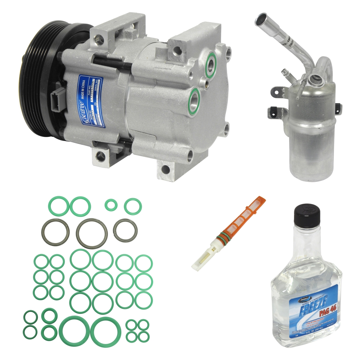 KT4833 Air Conditioners Compressor & Component Kit for 2003-2004 Ford Focus