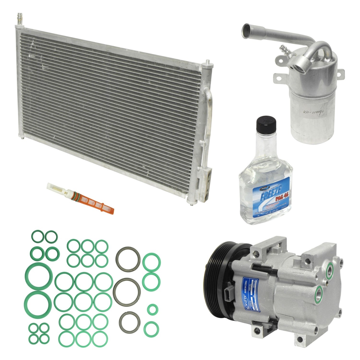 KT4832A Air Conditioners Compressor & Component Kit for 2003 Ford Focus