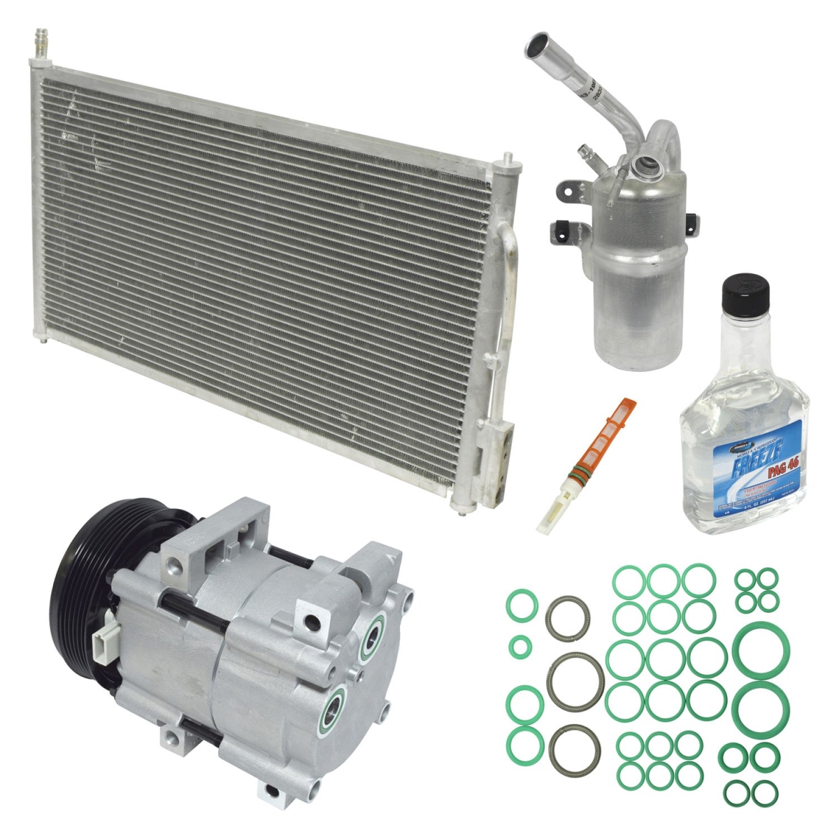 KT1605A Air Conditioners Compressor & Component Kit for 2003 Ford Focus