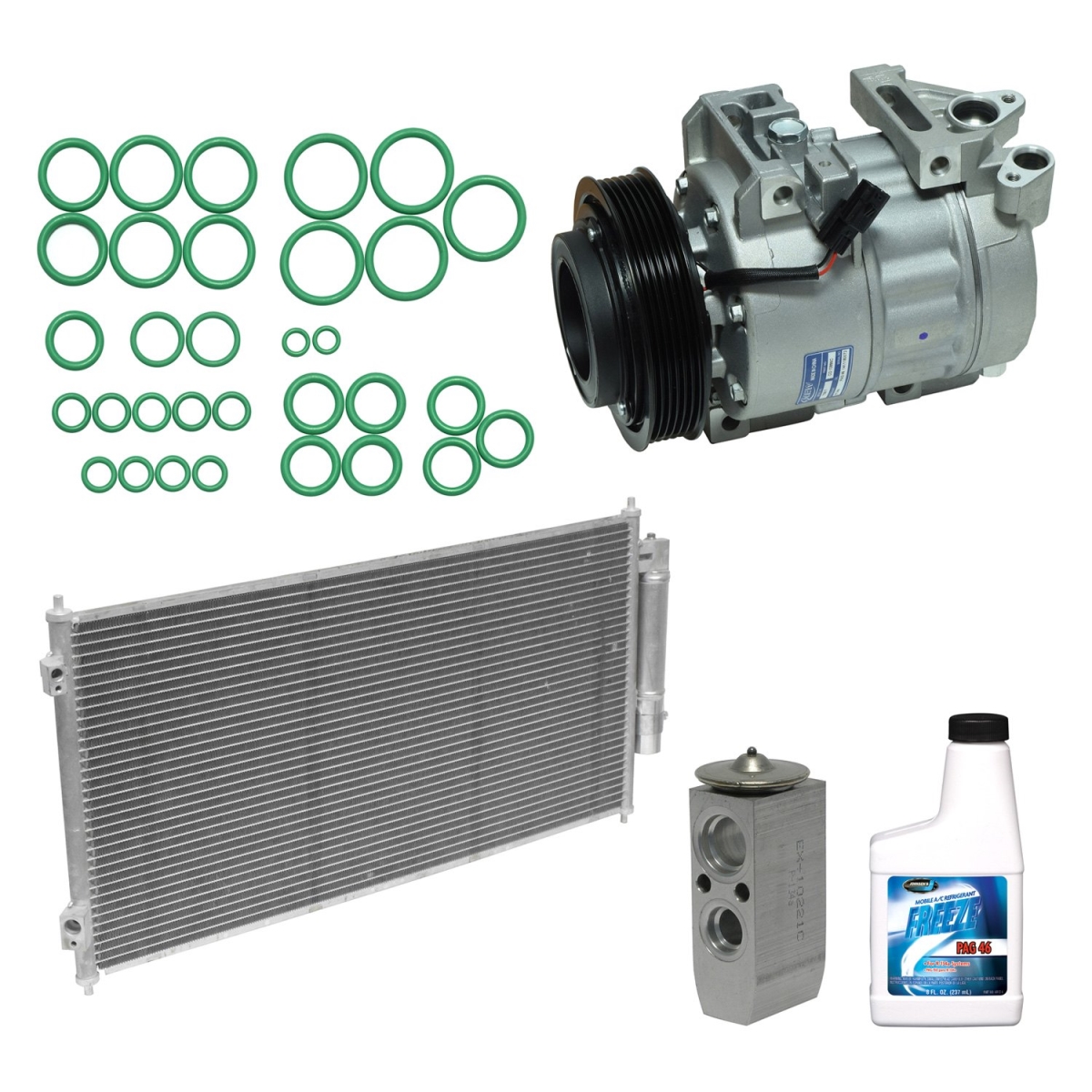 KT1356A Air Conditioners Compressor & Component Kit for 2007-2012 Nissan Sentra