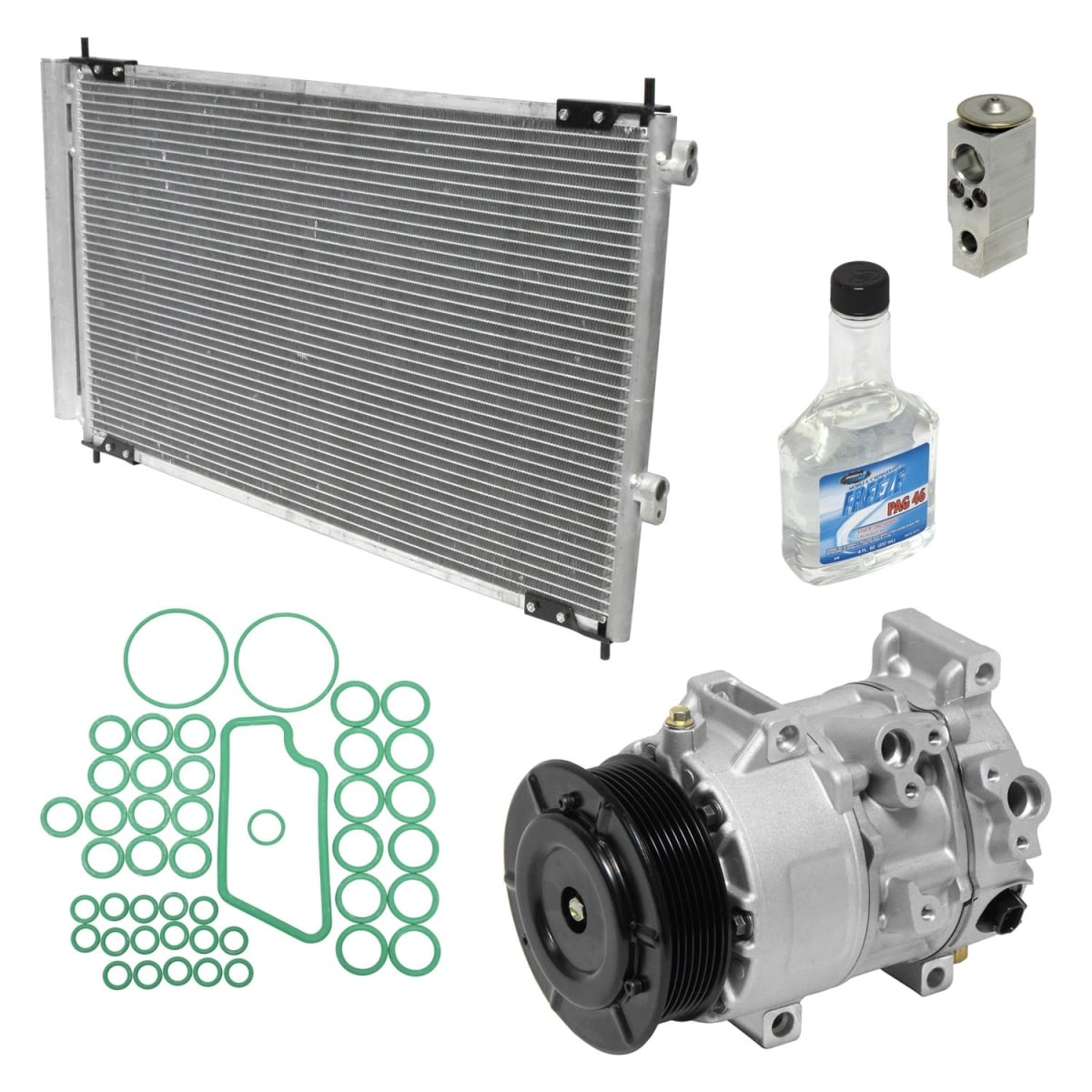 KT2500B Air Conditioners Compressor & Component Kit for 2006-2008 Toyota RAV4