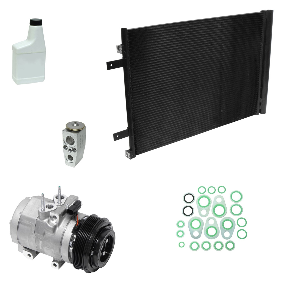 KT1451A Air Conditioners Compressor & Component Kit for 2011-2015 Ford F-250 Super Duty