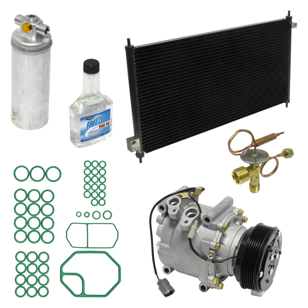 KT1835A Air Conditioners Compressor & Component Kit for 1997-2001 Honda Prelude