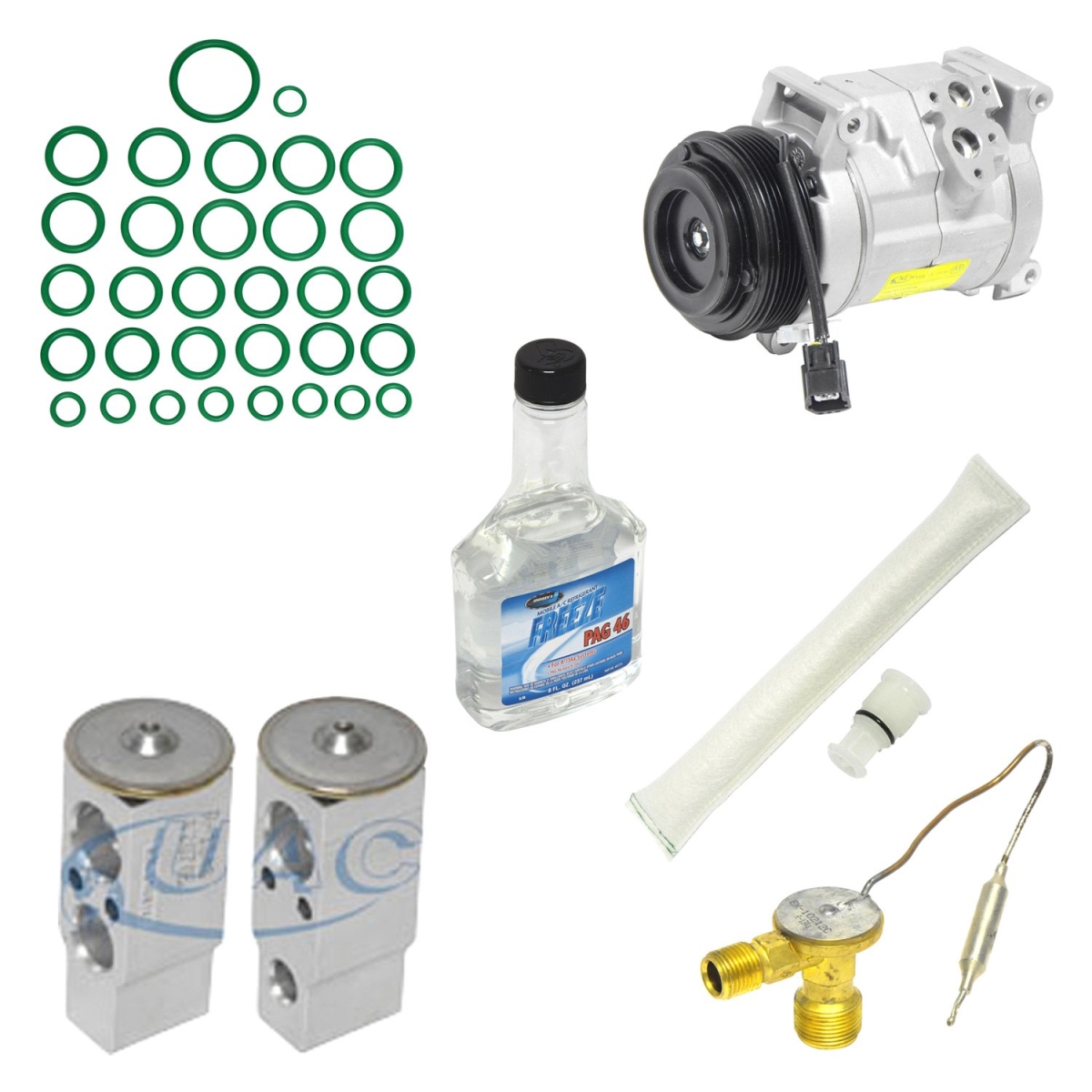 KT3775 Air Conditioners Compressor & Component Kit for 2004-2007 Cadillac SRX Base