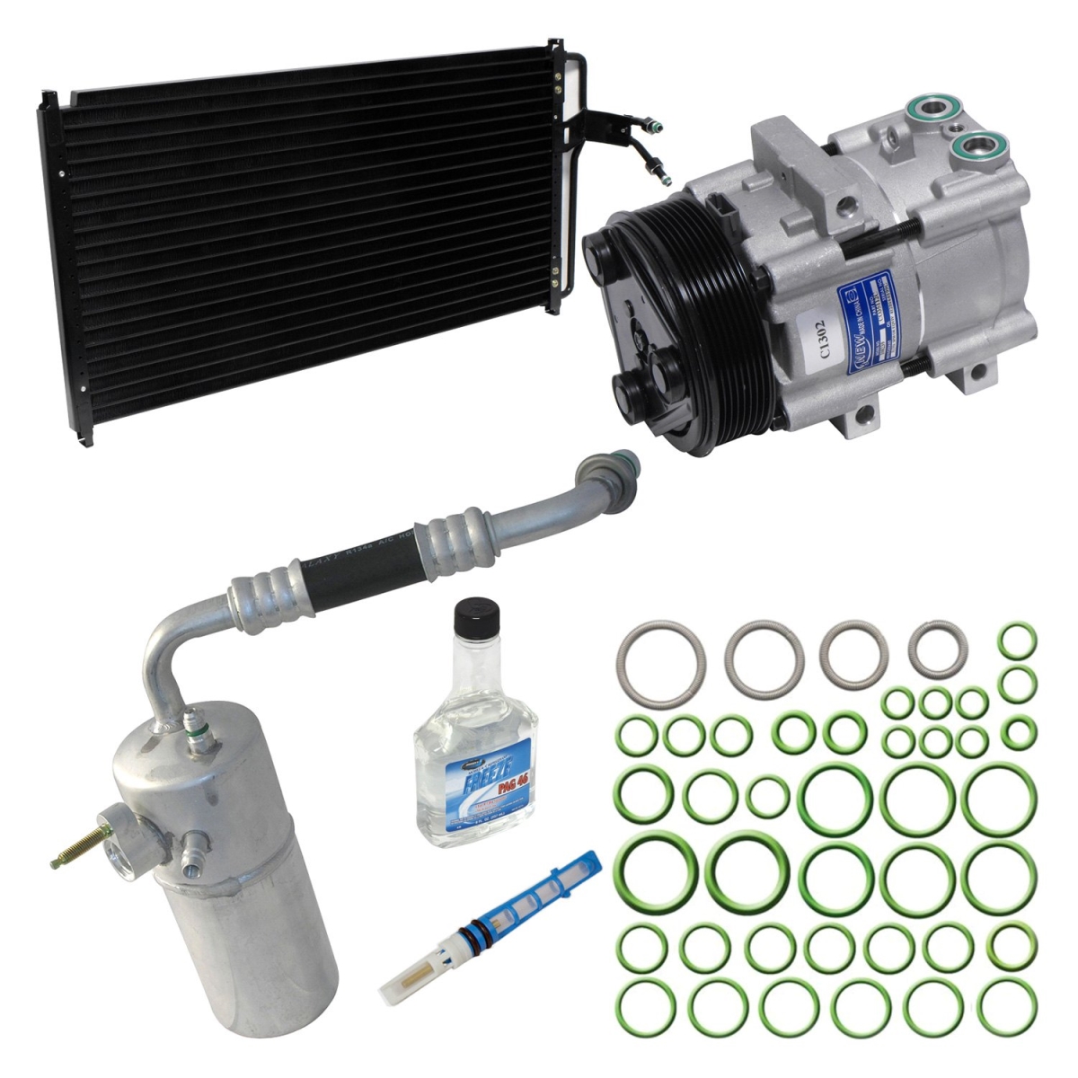 KT4153A Air Conditioners Compressor & Component Kit for 1998-2001 Ford F150
