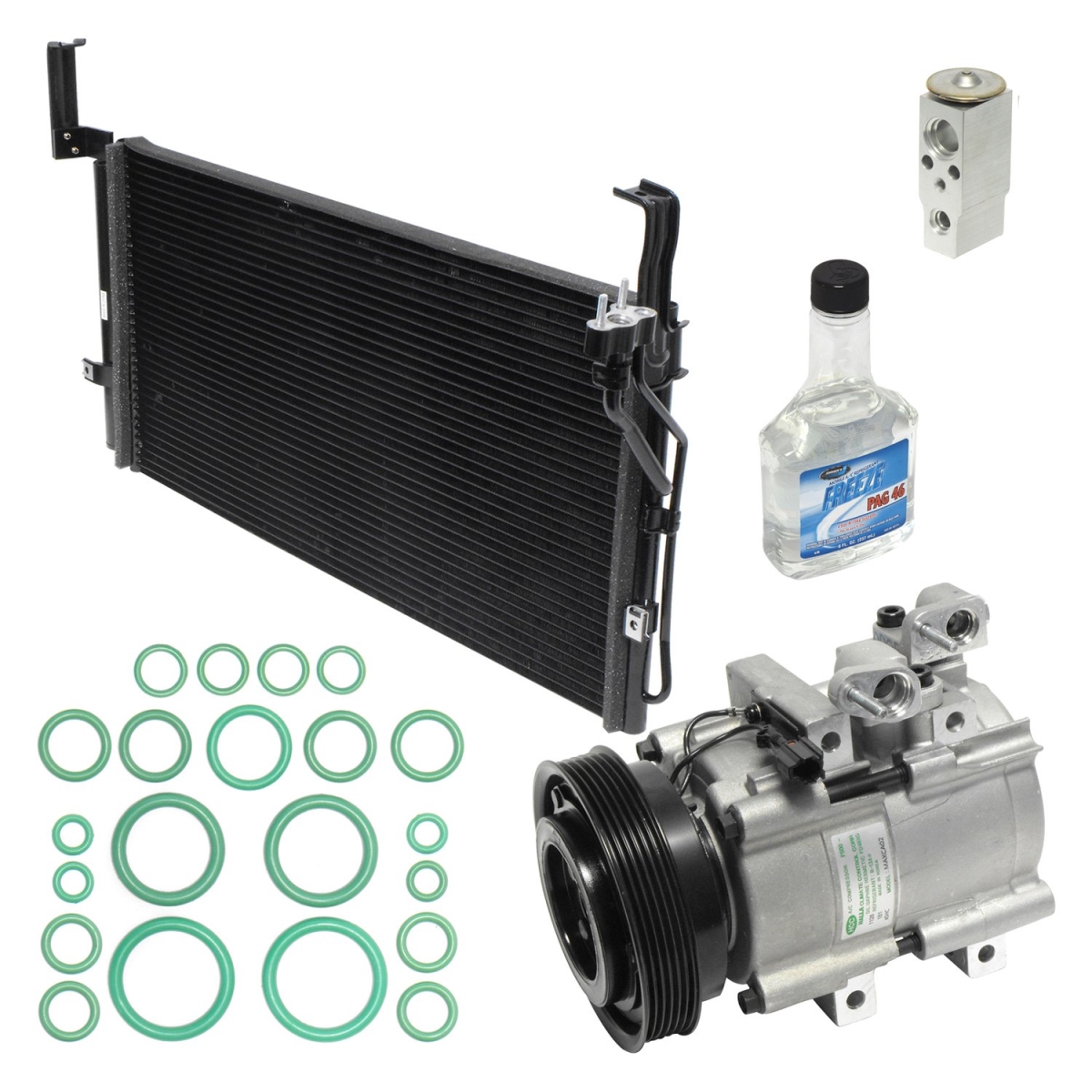 KT4793A Air Conditioners Compressor & Component Kit for 2003-2006 Hyundai Santa FE