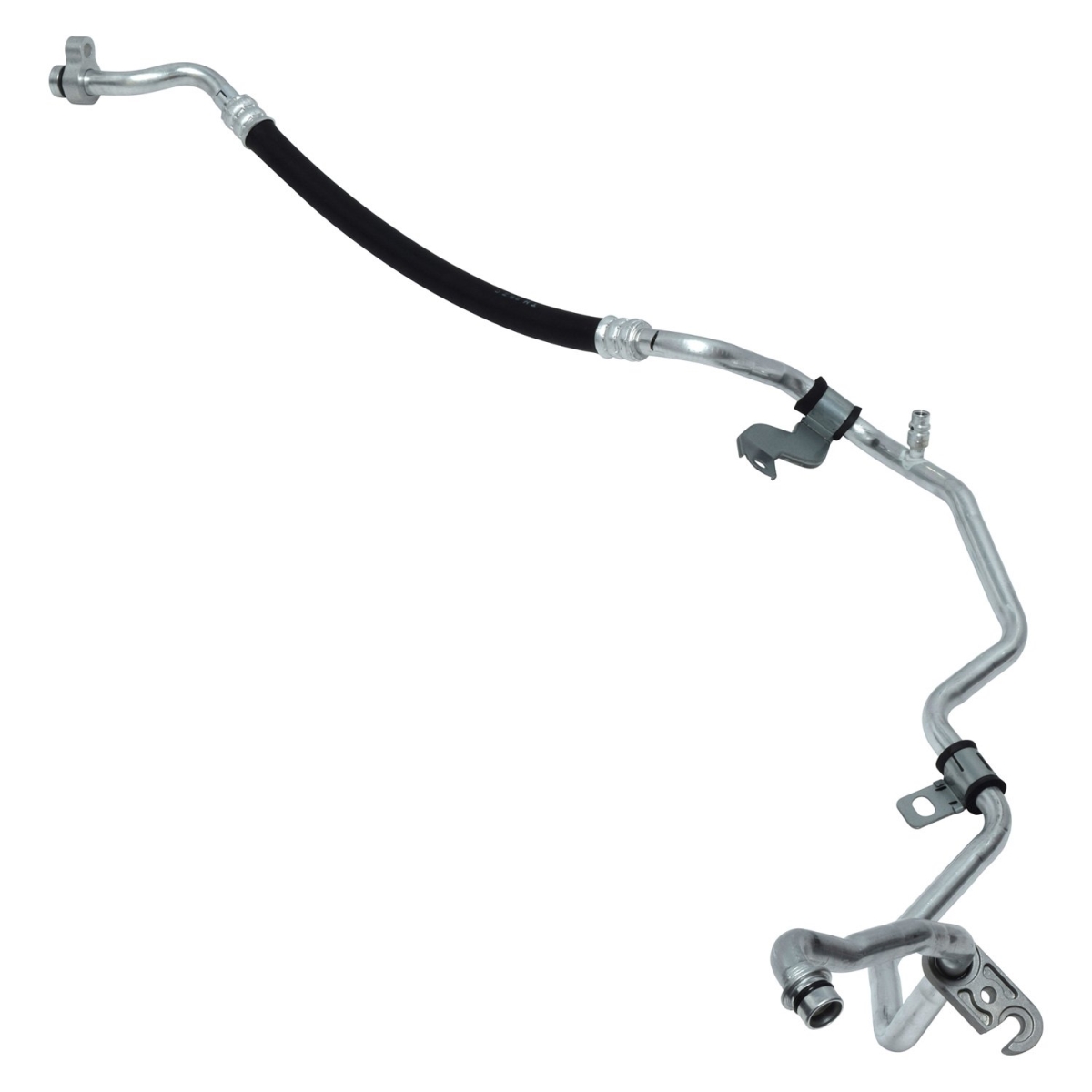 HA112771C Black & Natural Air Conditioners Suction Line Hose Assembly for 2011-2017 Nissan Juke - Aluminum & Rubber