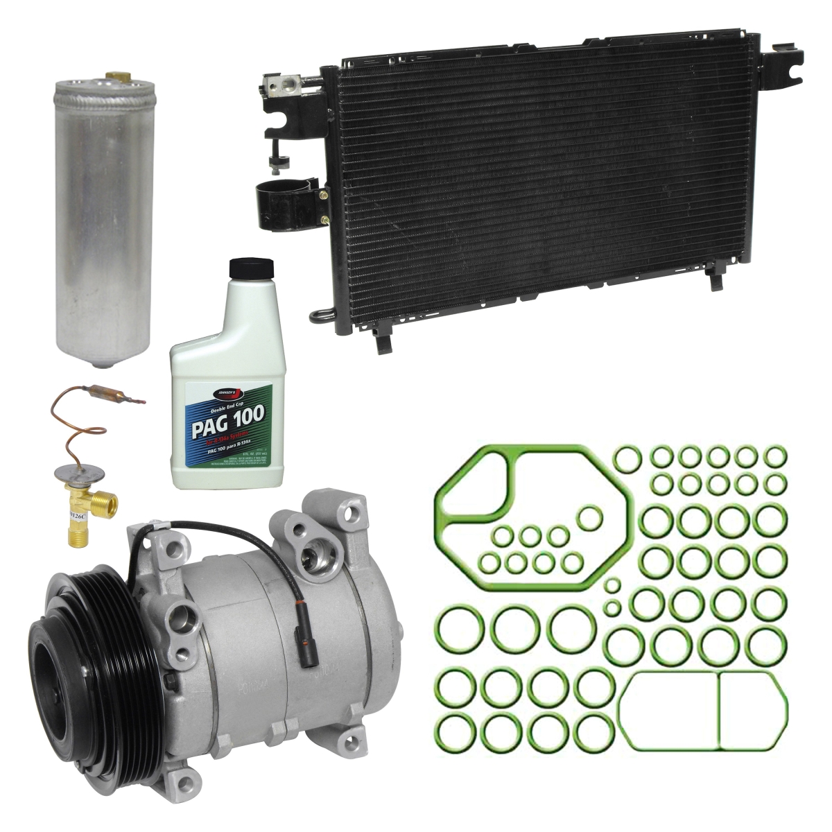 KT1829B Air Conditioners Compressor & Component Kit for 2000 Isuzu Amigo