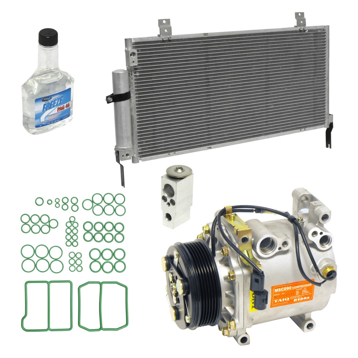 KT1444B Air Conditioners Compressor & Component Kit for 2004 Mitsubishi Galant