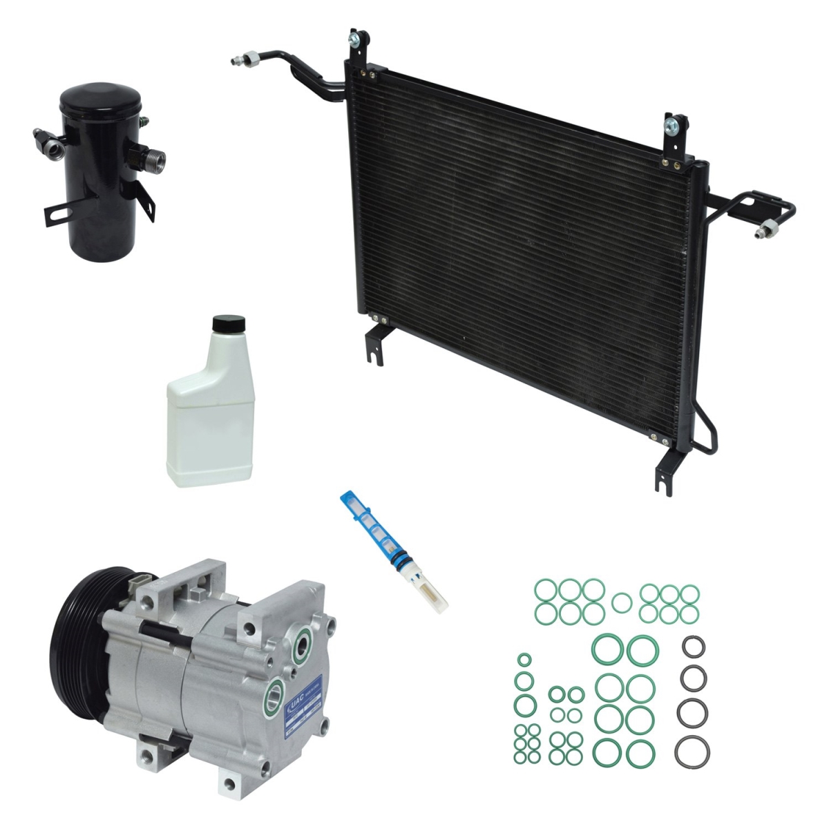 KT1284A Air Conditioners Compressor & Component Kit for 1995-1996 Ford F-150