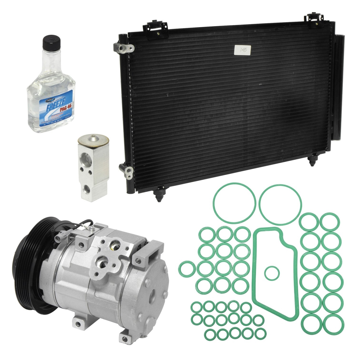 KT3994A Air Conditioners Compressor & Component Kit for 2003-2004 Toyota Matrix