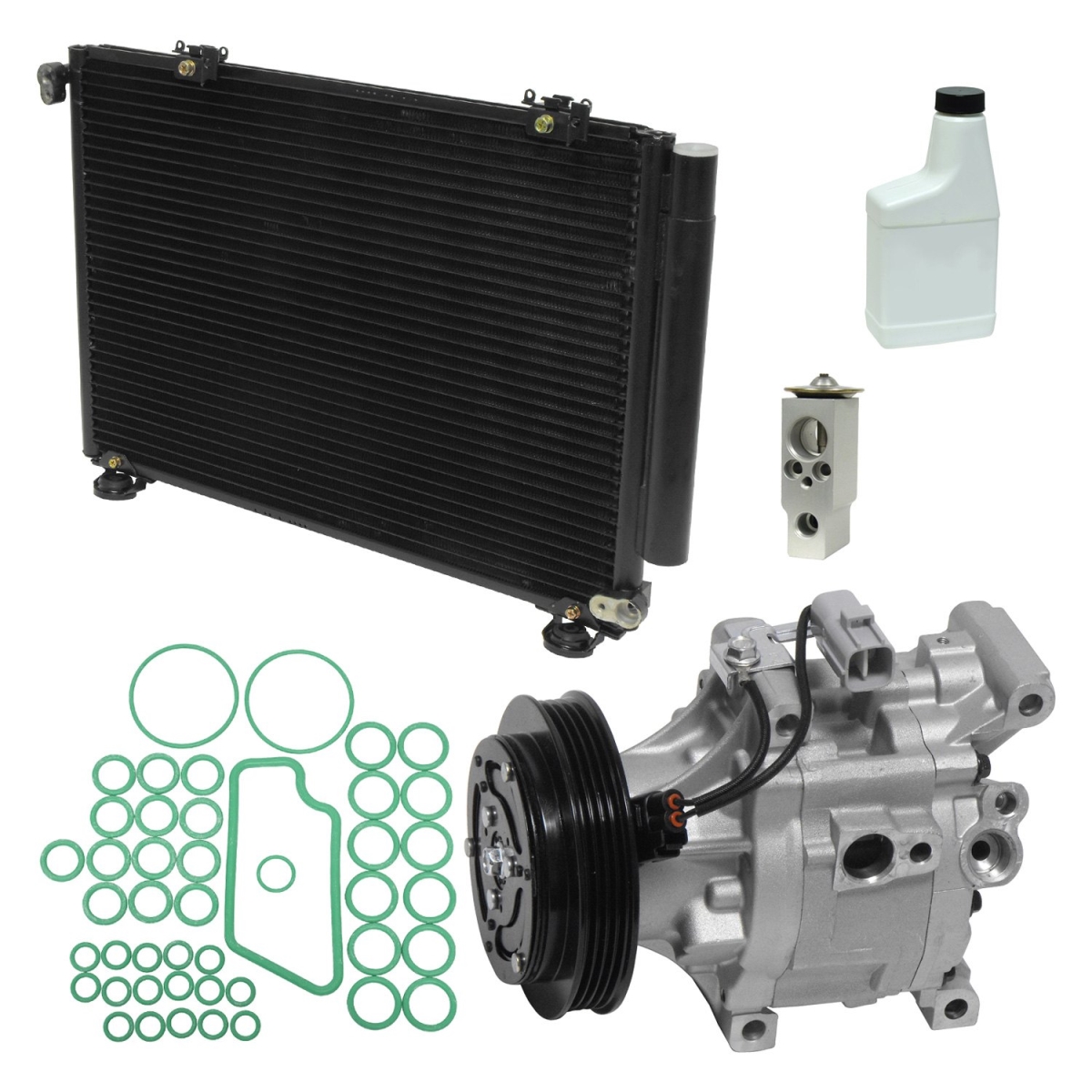 KT1063A Air Conditioners Compressor & Component Kit for 2000-2002 Toyota Echo Base