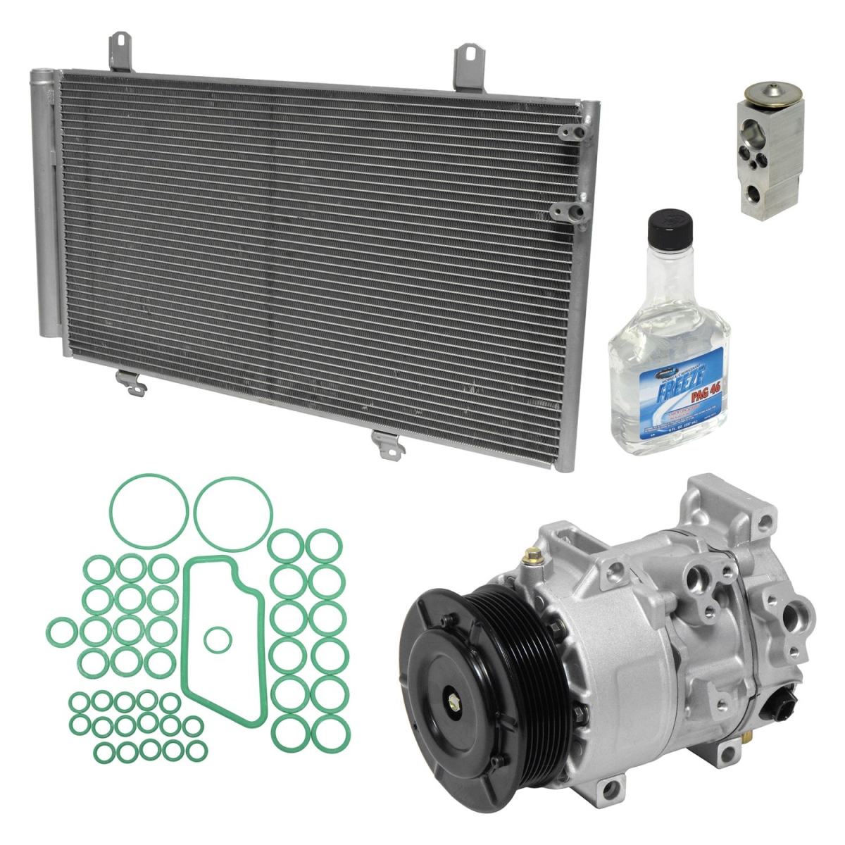 KT2500A Air Conditioners Compressor & Component Kit for 2009 Toyota Camry