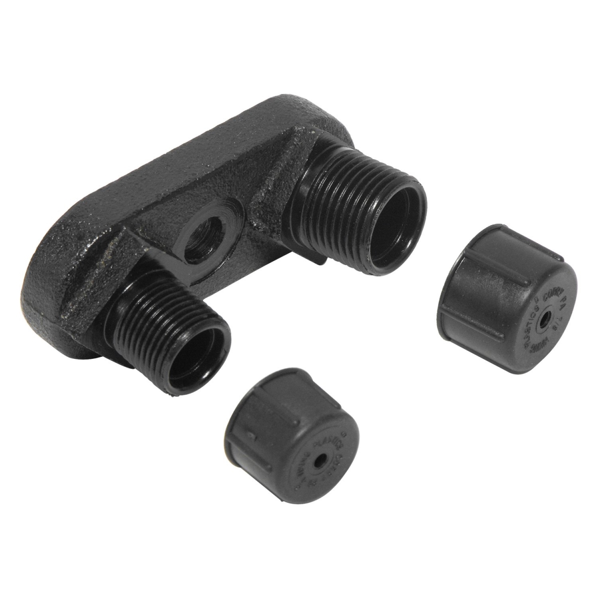 FT05442Q Black Air Conditioning Compressor Manifolds - Steel